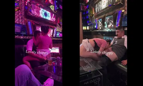 Chơi bạo bú cu vét máng Phịch nhau trong phòng hát karaoke