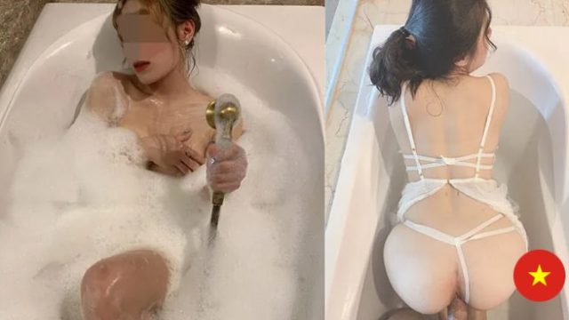 Bé Mai Phương Anh xịt nước đái với 2 con cặc