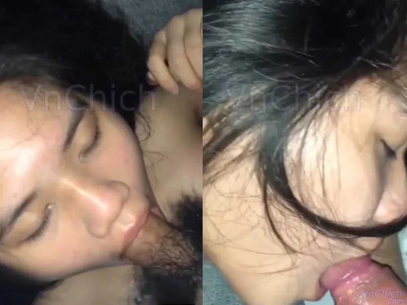 Nữ sinh 2k7 ngại ngùng liếm cu trước máy quay